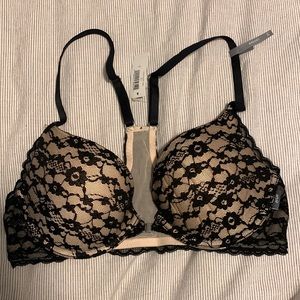 Aerie black/tan lace bra